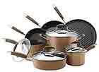 Anolon-Advanced-Hard-Anodized-Nonstick-Cookware-Pots-and-Pans-Set,-11-Piece,-Bronze