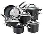 Circulon-Symmetry-Hard-Anodized-Nonstick-Cookware-Pots-and-Pans-Set,-11-Piece,-Black